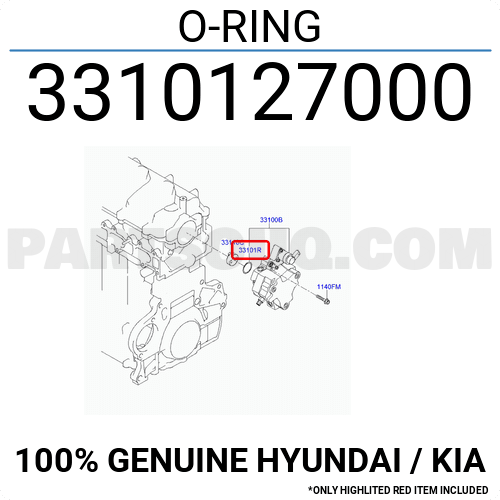 331014A000 Genuine Hyundai KIA O-RING