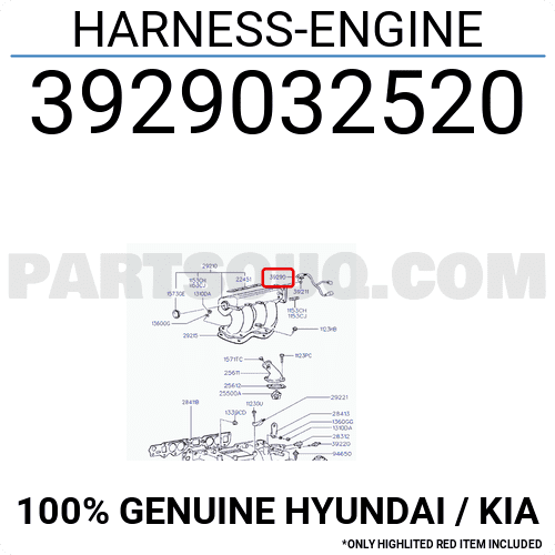 HARNESS-ENGINE 3929032520 | Hyundai / KIA Parts | PartSouq