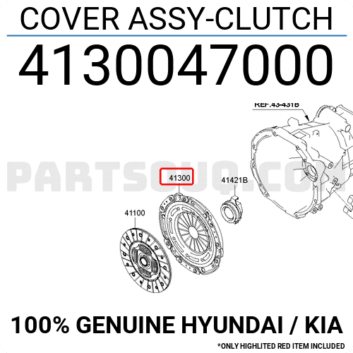 COVER ASSY-CLUTCH 4130047000 | Hyundai / KIA Parts | PartSouq