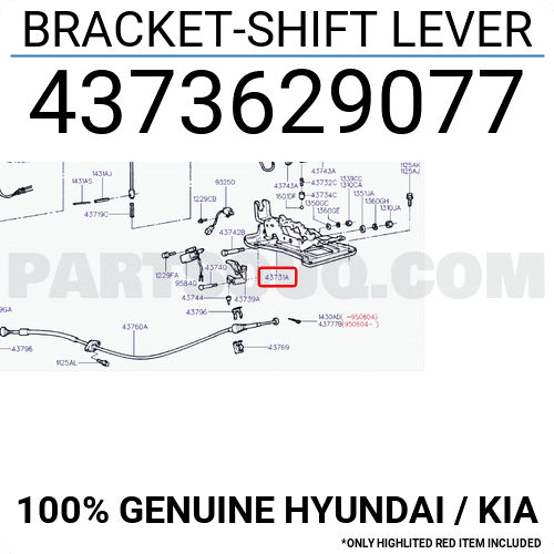 BRACKET-SHIFT LEVER 4373629077 | Hyundai / KIA Parts | PartSouq