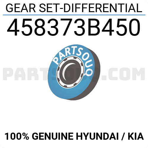 Genuine/OEM 458373B450 GEAR SET-DIFFERENTIAL for Kia Sorento R