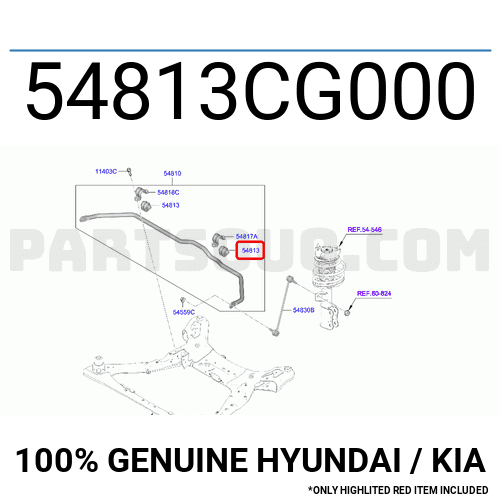 BUSH - STABILIZER BAR 54813CG000 | Hyundai / KIA Parts | PartSouq
