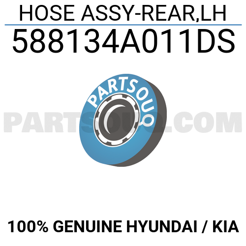 HOSE ASSY-REAR,LH 588134A011DS | Hyundai / KIA Parts | PartSouq