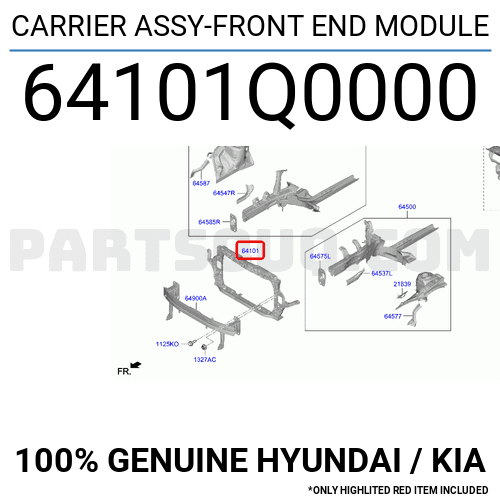 CARRIER ASSY FRONT END MODULE 64101Q0000 Hyundai KIA Parts PartSouq
