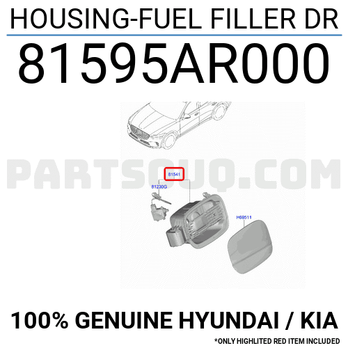 HOUSING-FUEL FILLER DR 81595AR000 | Hyundai / KIA Parts | PartSouq