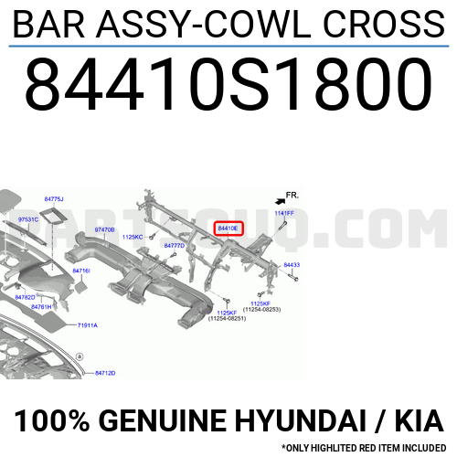 BAR ASSY-COWL CROSS 84410S1800 | Hyundai / KIA Parts | PartSouq