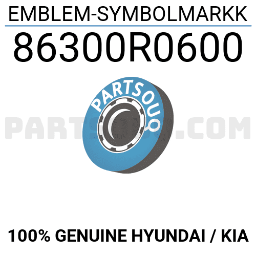EMBLEM-SYMBOLMARKK 86300R0600 | Hyundai / KIA Parts | PartSouq