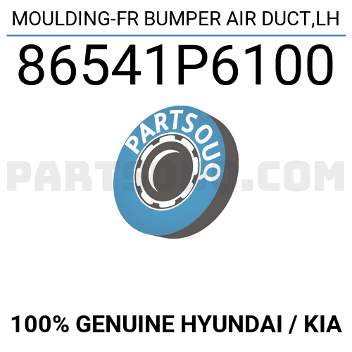 MOULDING-FR BUMPER AIR DUCT,LH 86541P6100 | Hyundai / KIA Parts | PartSouq