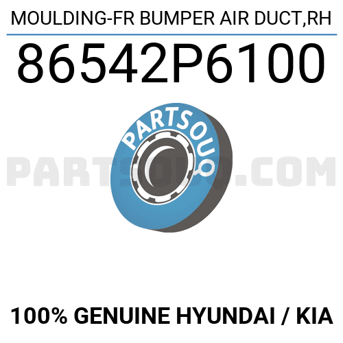 MOULDING-FR BUMPER AIR DUCT,RH 86542P6100 | Hyundai / KIA Parts | PartSouq