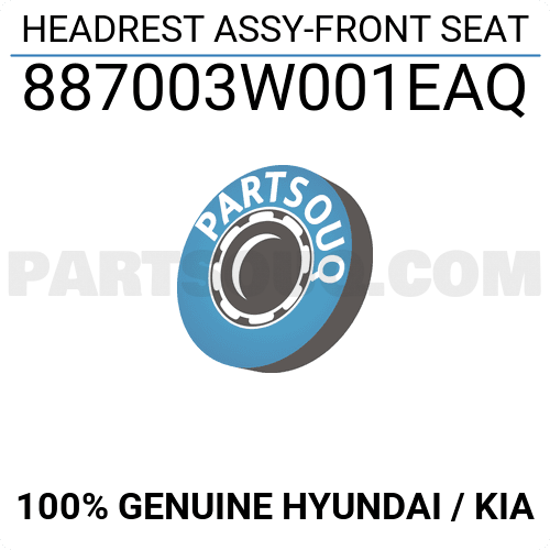 HEADREST ASSY-FRONT SEAT 887003W001EAQ | Hyundai / KIA Parts | PartSouq