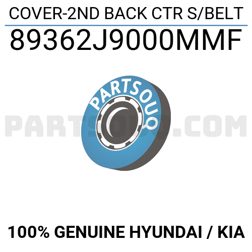 COVER-2ND BACK CTR S/BELT 89362J9000MMF | Hyundai / KIA Parts | PartSouq