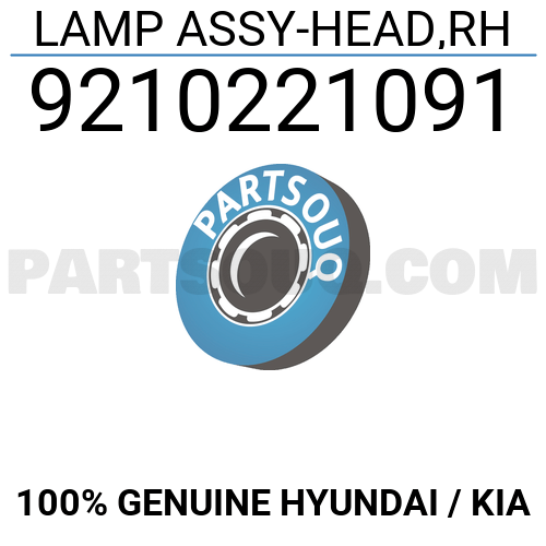 Lamp Assy Head Rh Hyundai Kia Parts Partsouq