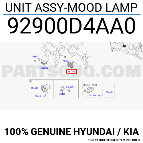 UNIT ASSY-MOOD LAMP 92900D4AA0 | Hyundai / KIA Parts | PartSouq