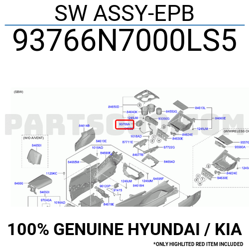 SW ASSYEPB 93766N7000LS5 Hyundai / KIA Parts PartSouq
