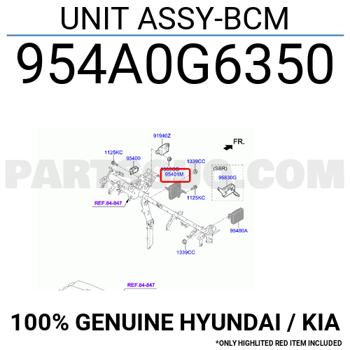 UNIT ASSY-BCM 954A0G6350 | Hyundai / KIA Parts | PartSouq