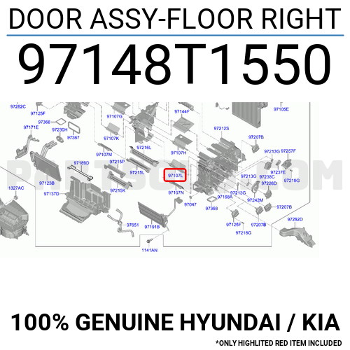 DOOR ASSY-FLOOR RIGHT 97148T1550 | Hyundai / KIA Parts | PartSouq