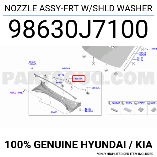 Heavy-Duty Wiper Nozzle For Freightliner Columbia (2000-2012) - Replaces TRI-F88171-405