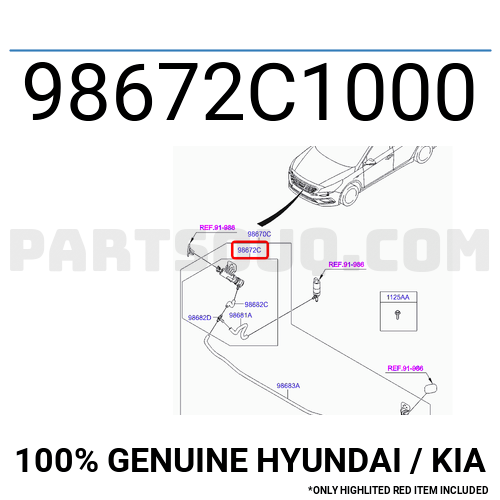 TELESCOPE UNIT ASSY HEADLAMP, RH 98672C1000 Hyundai / KIA Parts