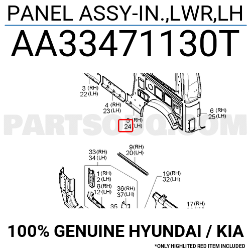 Panel Assy In Lwr Lh Aa T Hyundai Kia Parts Partsouq