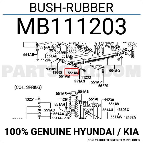 Bushing Rr Susp Spring Mb1113 Mitsubishi Parts Partsouq