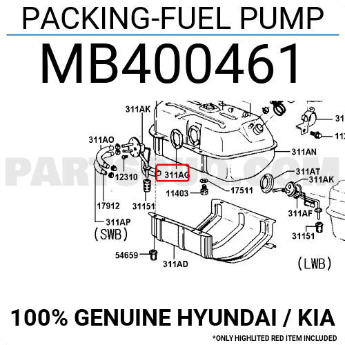 Hyundai kia mb400461
