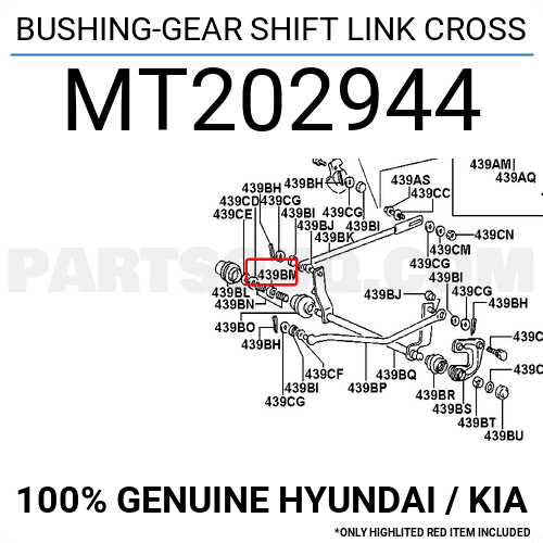 BUSHING-GEAR SHIFT LINK CROSS MT202944 | Hyundai / KIA Parts BUSHING-GEAR SHIFT LINK CROSS MT202944 | Hyundai / KIA Parts