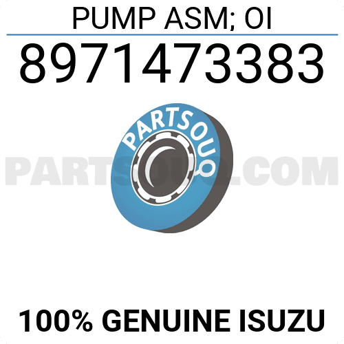 PUMP ASM; OIL 8980175851 | Isuzu Parts | PartSouq