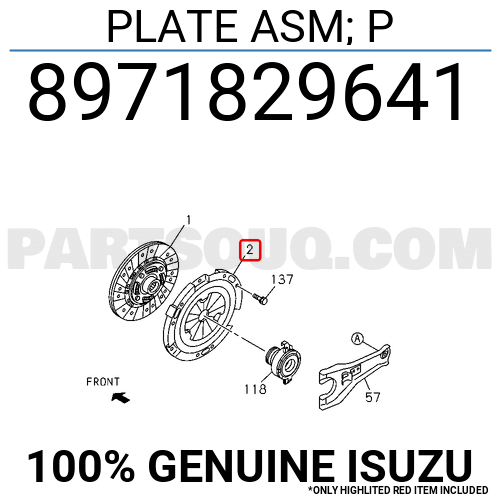 PLATE ASM; P 8971829641 | Isuzu Parts | PartSouq PLATE ASM; P 8971829641 | Isuzu Parts | PartSouq