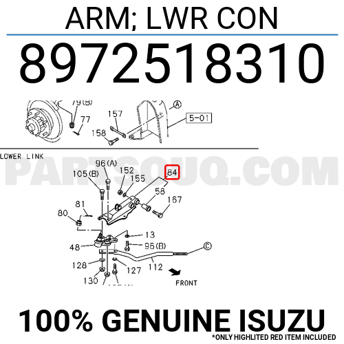専用J様 ARM; LWR CON 8972518310 | Isuzu Parts | PartSouq