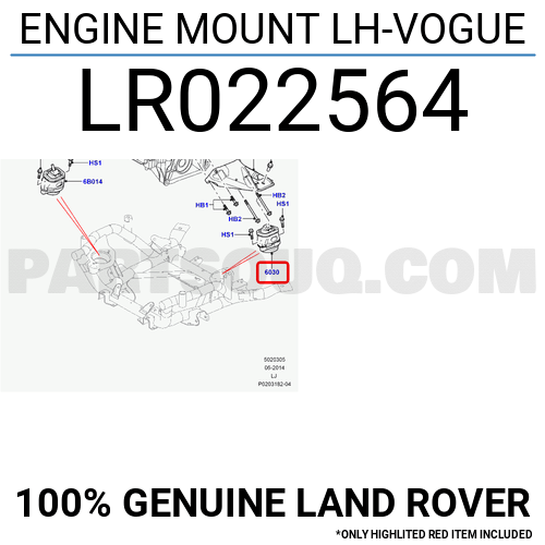 ENGINE MOUNT LH-VOGUE LR022564 | Land Rover Parts | PartSouq