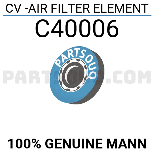 CV -AIR FILTER ELEMENT C40006 | MANN Parts | PartSouq
