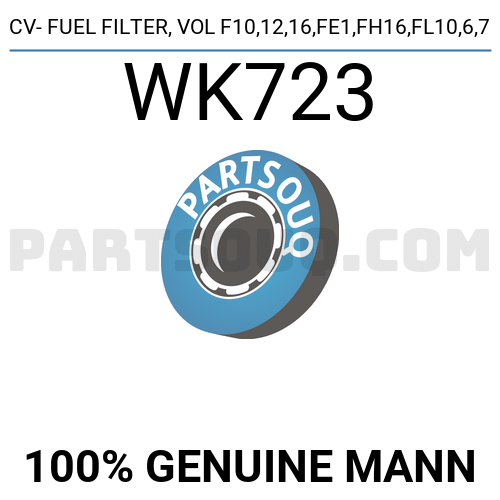 CV- FUEL FILTER, VOL F10,12,16,FE1,FH16,FL10,6,7 WK723 | MANN Parts ...