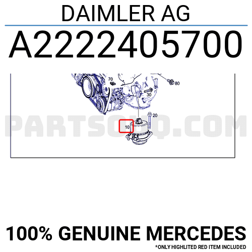 DAIMLER AG A2222405700 | MERCEDES Parts | PartSouq