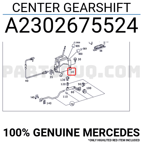 CENTER GEARSHIFT A2302675524 | MERCEDES Parts | PartSouq
