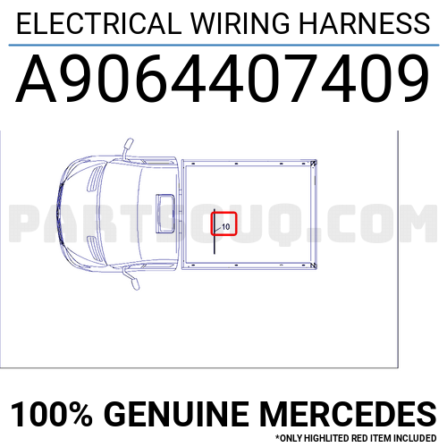 ELECTRICAL WIRING HARNESS A9064407409 | MERCEDES Parts | PartSouq