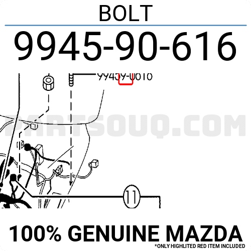 BOLT 994590616 | Mazda Parts | PartSouq