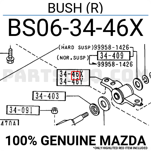 やすページ BUSH (R) BS063446X | Mazda Parts | PartSouq