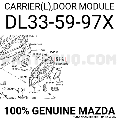 CARRIER(L),DOOR MODULE DL335997X | Mazda Parts | PartSouq