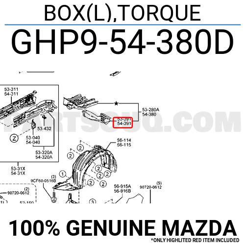 BOX(L),TORQUE GHP954380D | Mazda Parts | PartSouq BOX(L),TORQUE GHP954380D | Mazda Parts | PartSouq