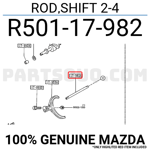 ROD,SHIFT 2-4 R50117982 | Mazda Parts | PartSouq