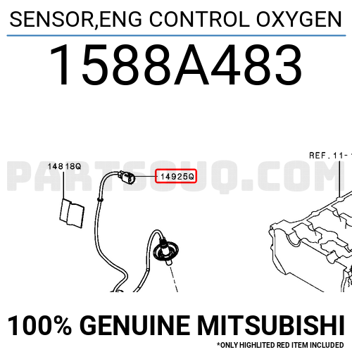 SENSOR,ENG CONTROL OXYGEN 1588A483 | Mitsubishi Parts | PartSouq