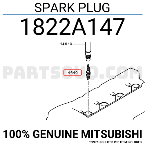 SPARK PLUG 1822A147 | Mitsubishi Parts | PartSouq