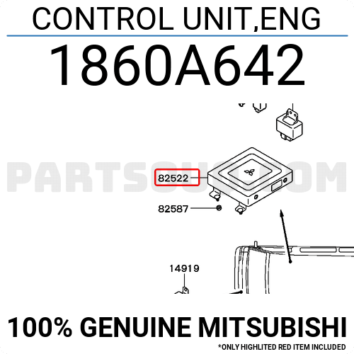 CONTROL UNIT,ENG 1860A642 | Mitsubishi Parts | PartSouq
