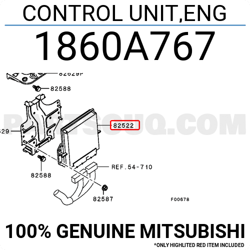 CONTROL UNIT,ENG 1860A767 | Mitsubishi Parts | PartSouq