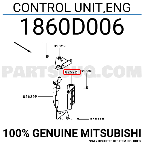 CONTROL UNIT,ENG 1860D006 | Mitsubishi Parts | PartSouq CONTROL UNIT,ENG 1860D006 | Mitsubishi Parts | PartSouq