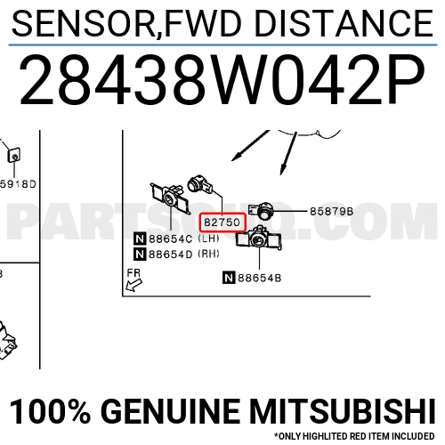 SENSOR,FWD DISTANCE 28438W042P | Mitsubishi Parts | PartSouq