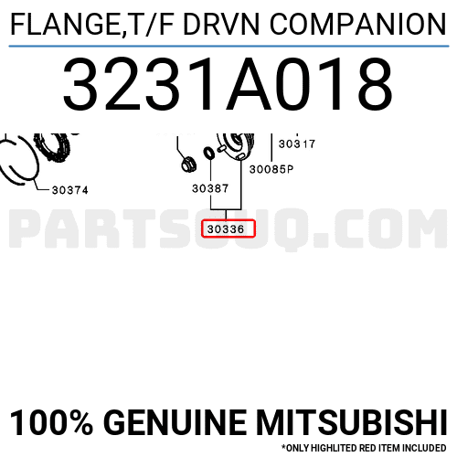 Фланец раздатки MITSUBISHI PAJERO SPORT/L200  15- передний