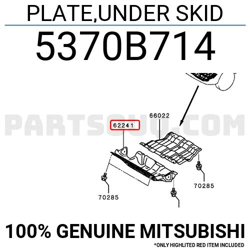 PLATE,UNDER SKID 5370B714 | Mitsubishi Parts | PartSouq PLATE,UNDER SKID 5370B714 | Mitsubishi Parts | PartSouq