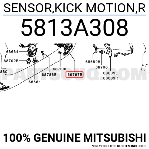 SENSOR,KICK MOTION,R 5813A308 | Mitsubishi Parts | PartSouq