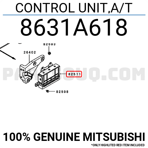 CONTROL UNIT,A/T 8631A618 | Mitsubishi Parts | PartSouq